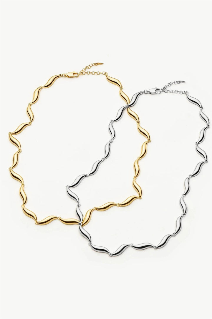 Savi Signature Link Chain Necklace Silver