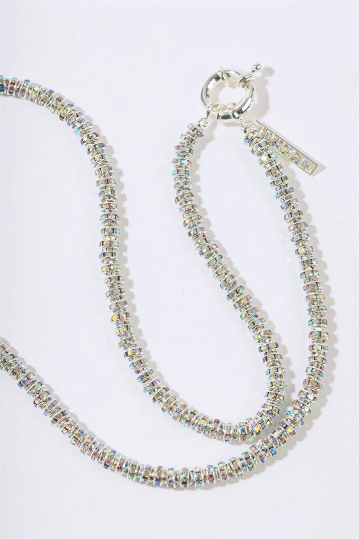 Skinny Diamond Necklace 45 cm. Gold