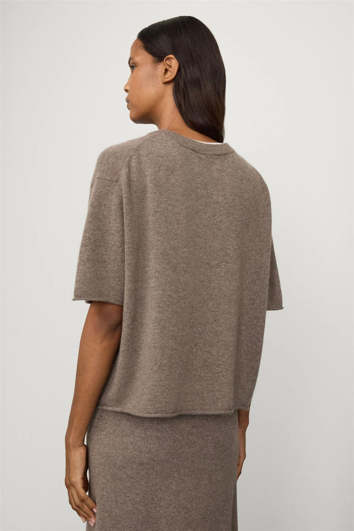 Cila Cashmere T-Shirt Truffle