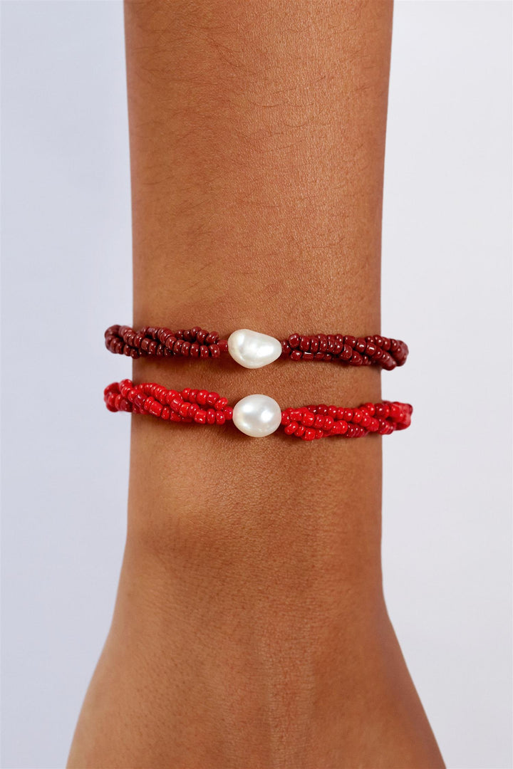 Scarlet Wave Bracelet Red