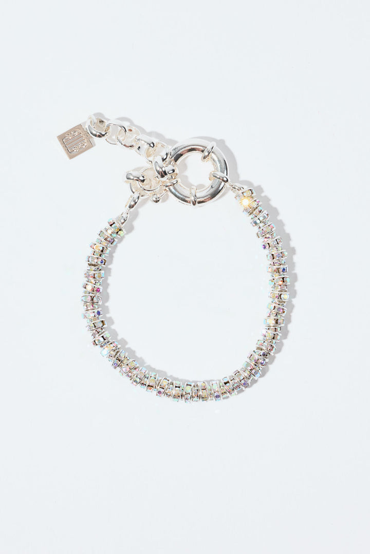 Skinny Diamond Bracelet Silver