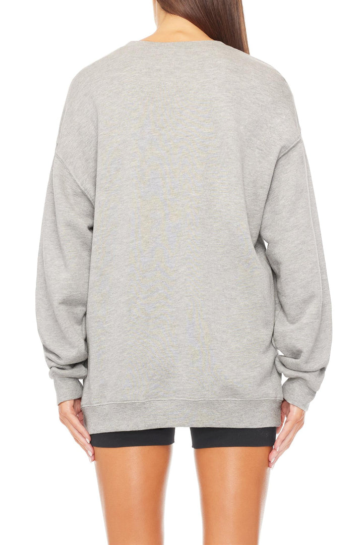 Oversized Crewneck Sweatshirt Heather Grey
