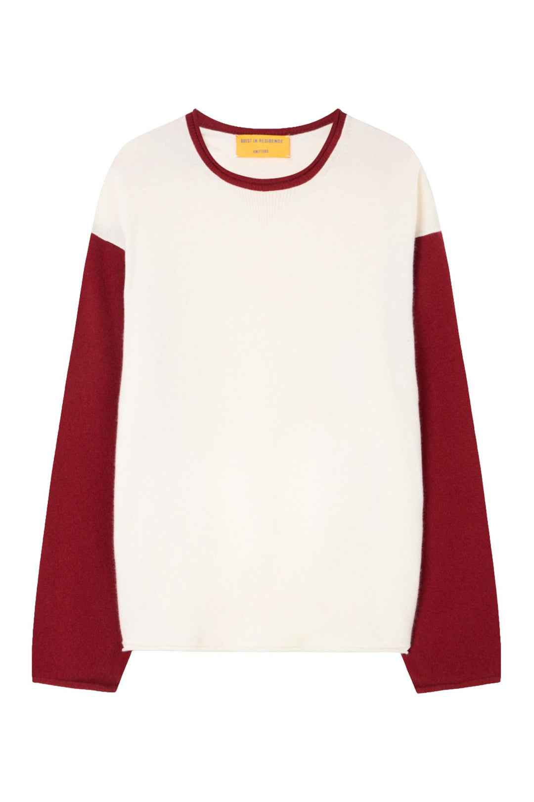 Baseball Oversized Crew Cream/Carmine