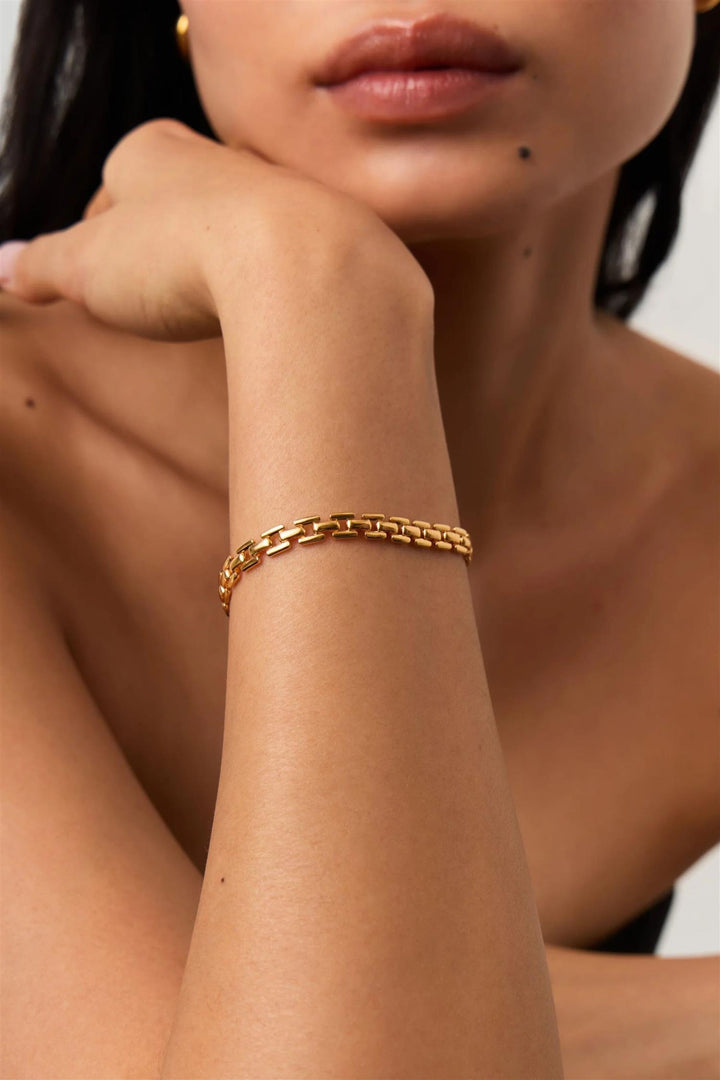 Vintage Watch Strap Bracelet Gold