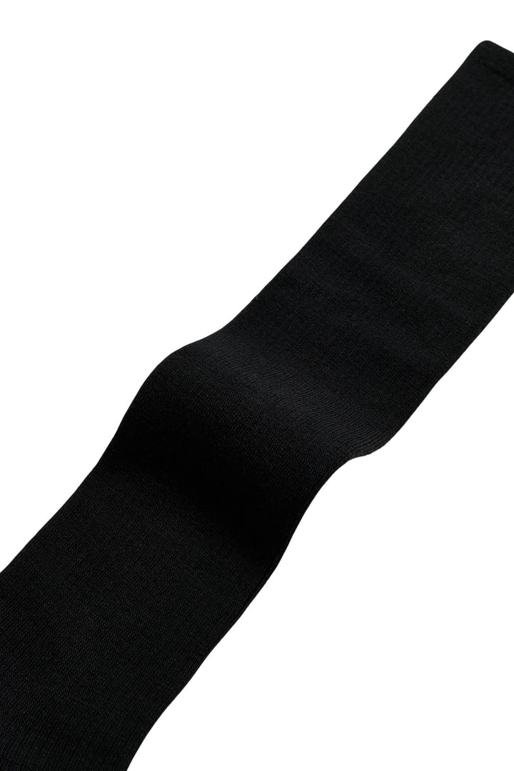 Wool Knee Socks Black