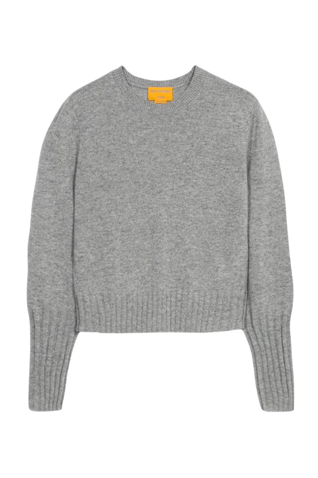 Shrunken Cashmere Crew Heather Grey