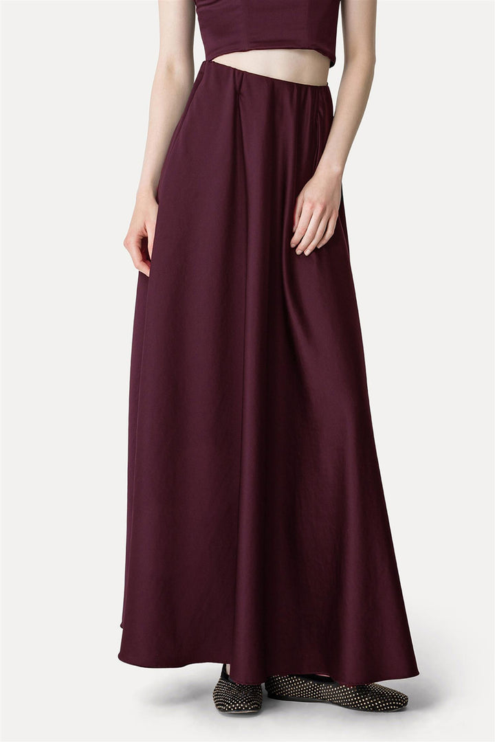 Duchesse Long Skirt Bordeaux