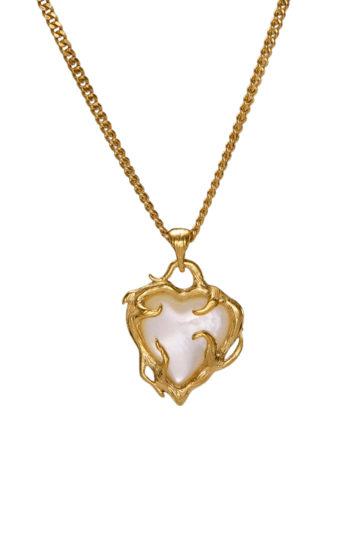 Secret Garden Necklace Gold-plated Silver - Pearl