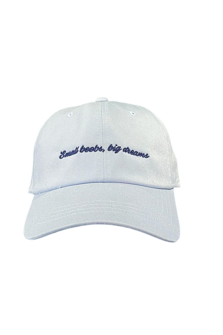 Small Boobs, Big Dreams Cap Light Blue