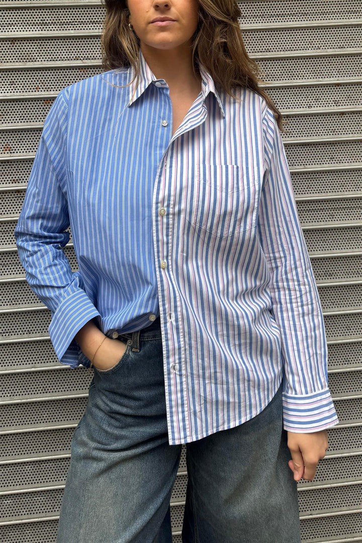Contrasted Shirt CMS395 Size 36