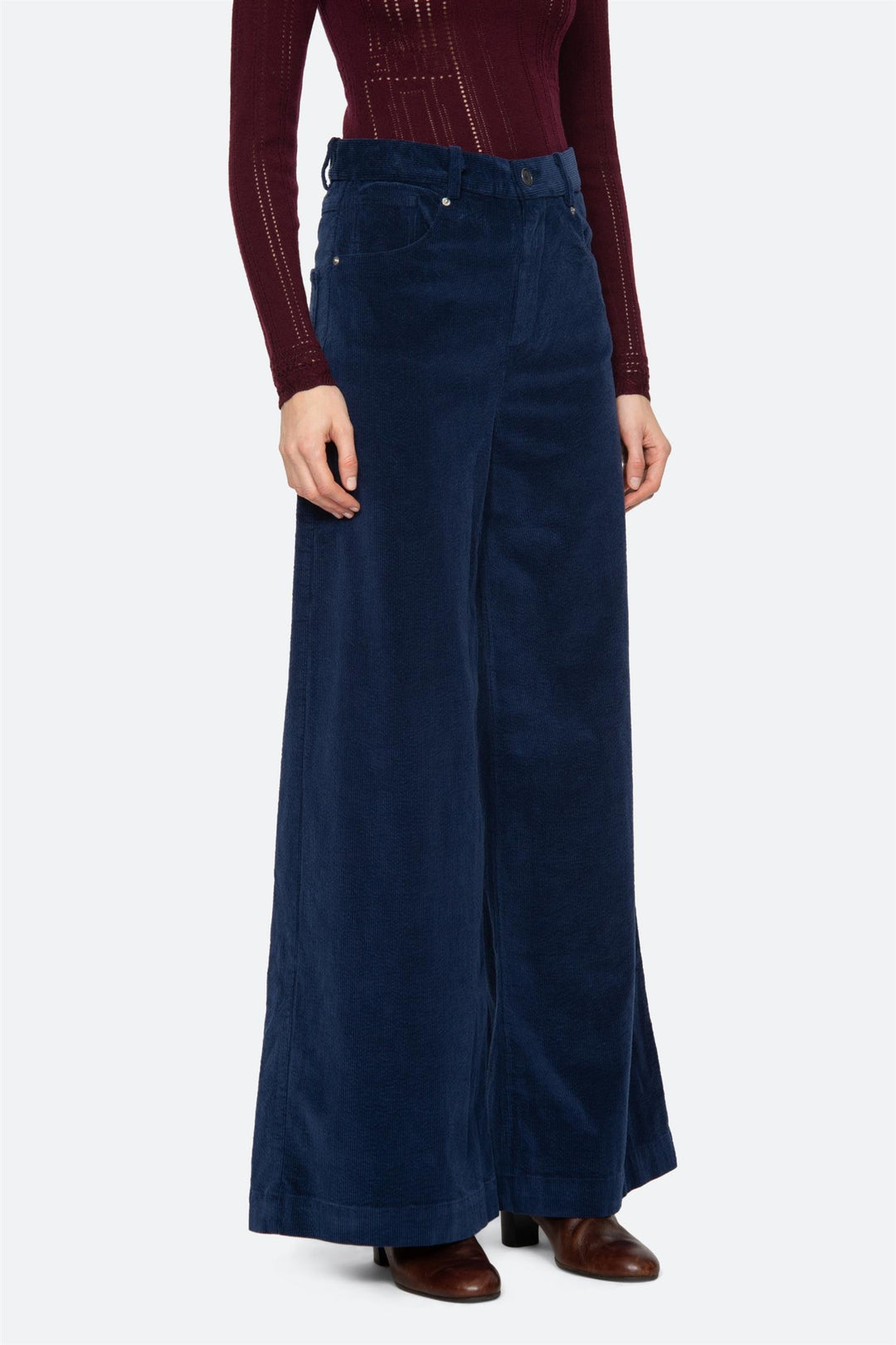 Carine Corduroy Trousers Blue