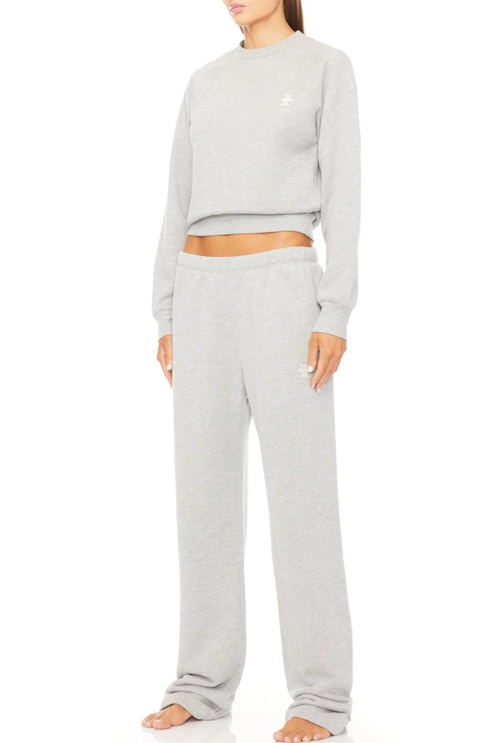 Straight Leg Sweatpant Heather Grey