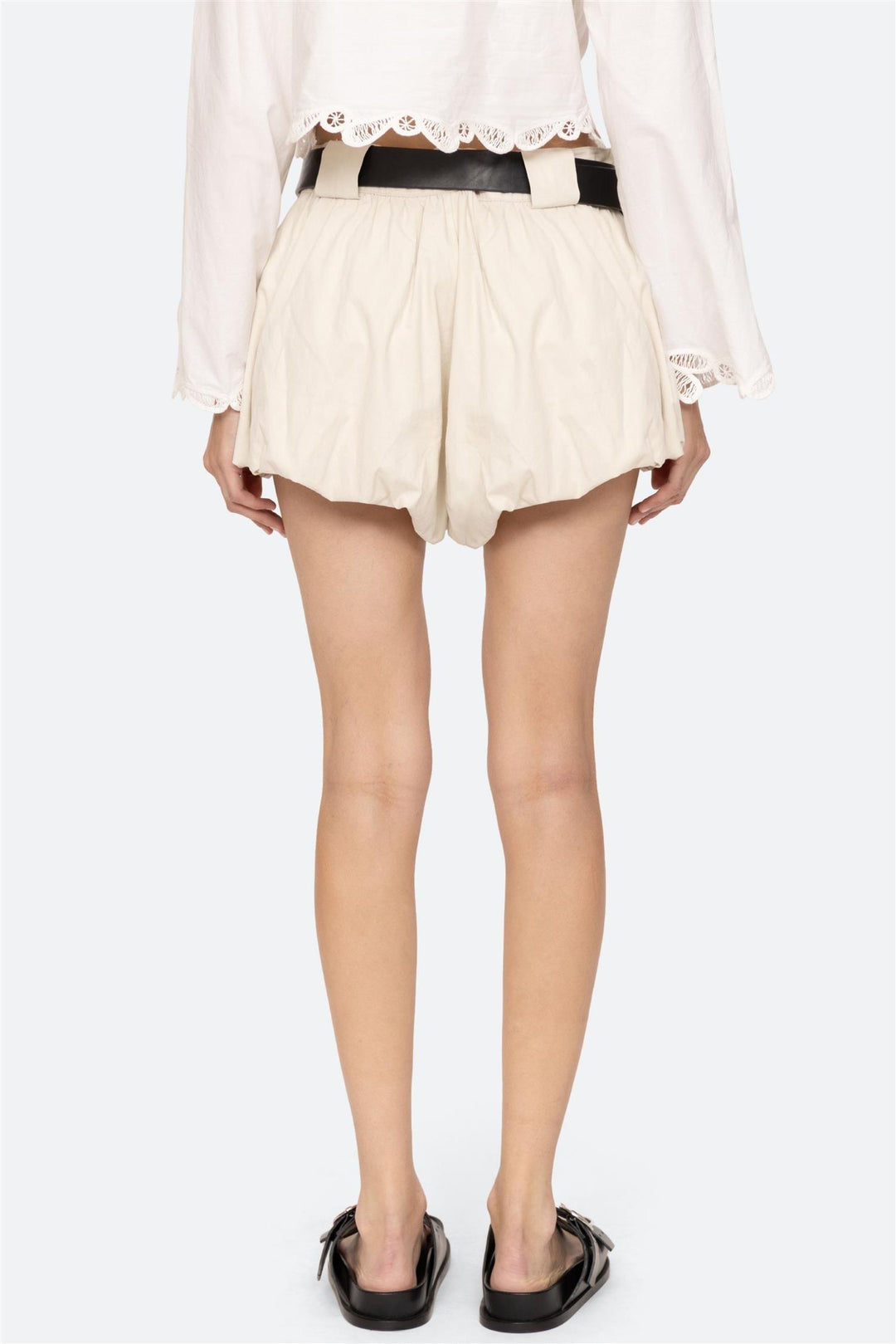 Adele Sportswear Bubble Short Oat