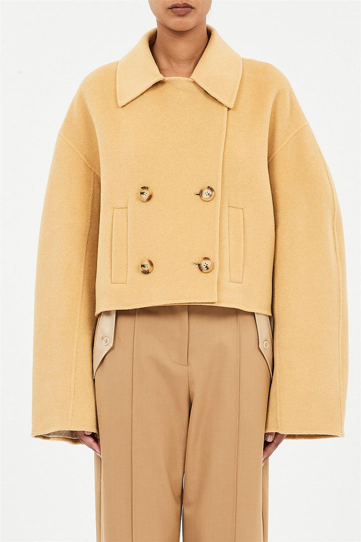 Marta Cropped Coat Lotus