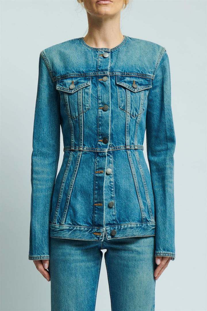 Temple Denim Jacket Lagoon