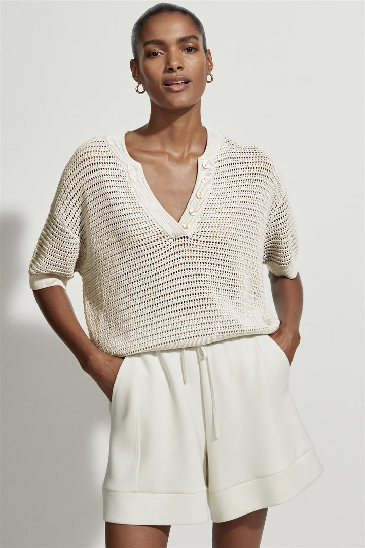 Callie Knit Top Egret