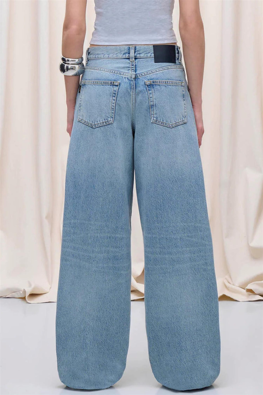 Bethany Mid-Rise Wide-Leg Jean Authentic Wash