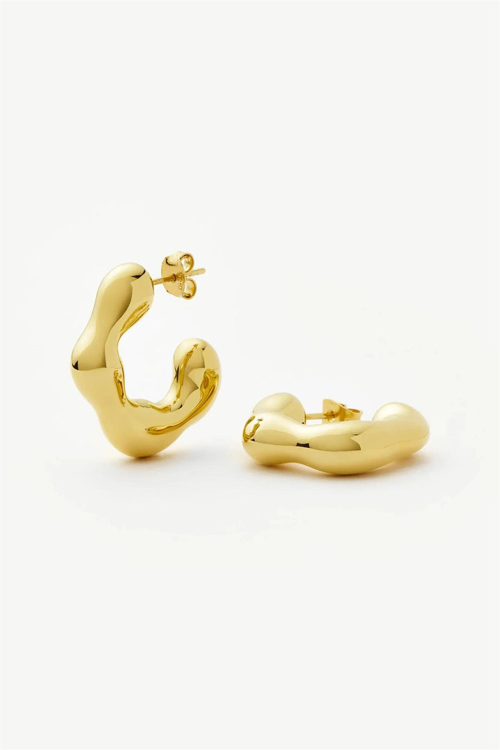 Eny Puffy Medium Hoop Earrings