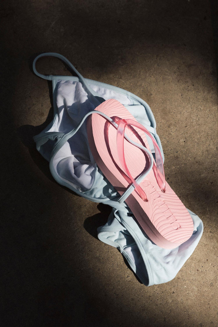 Tapered Platform Transparent Pink Sorbet