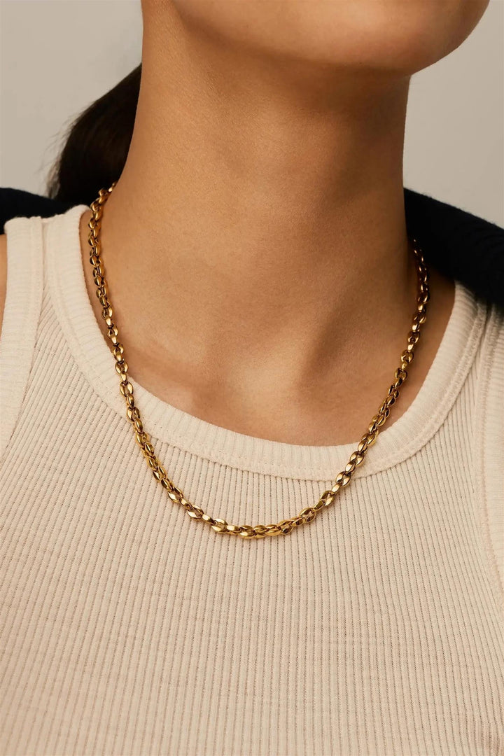 Mariner Chain Necklace Gold