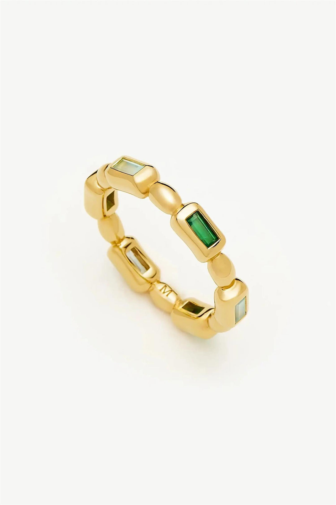 Molten Gemstone Stacking Ring