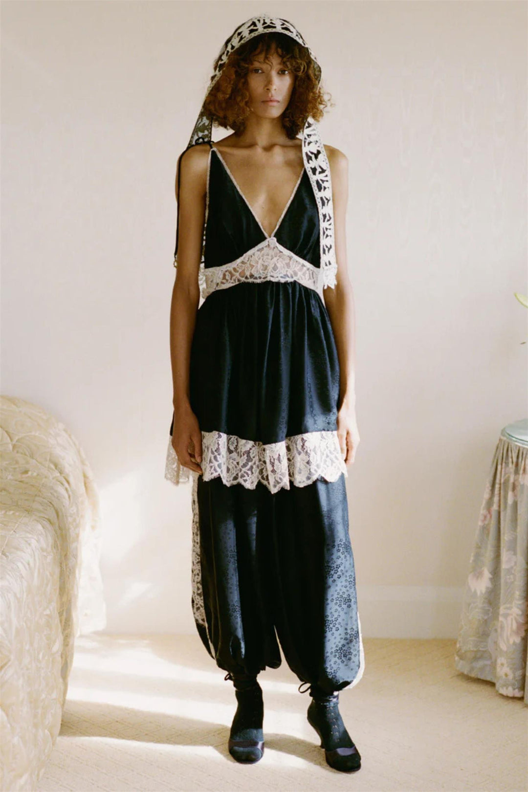 Ethel Solid Bloomer Pants Black