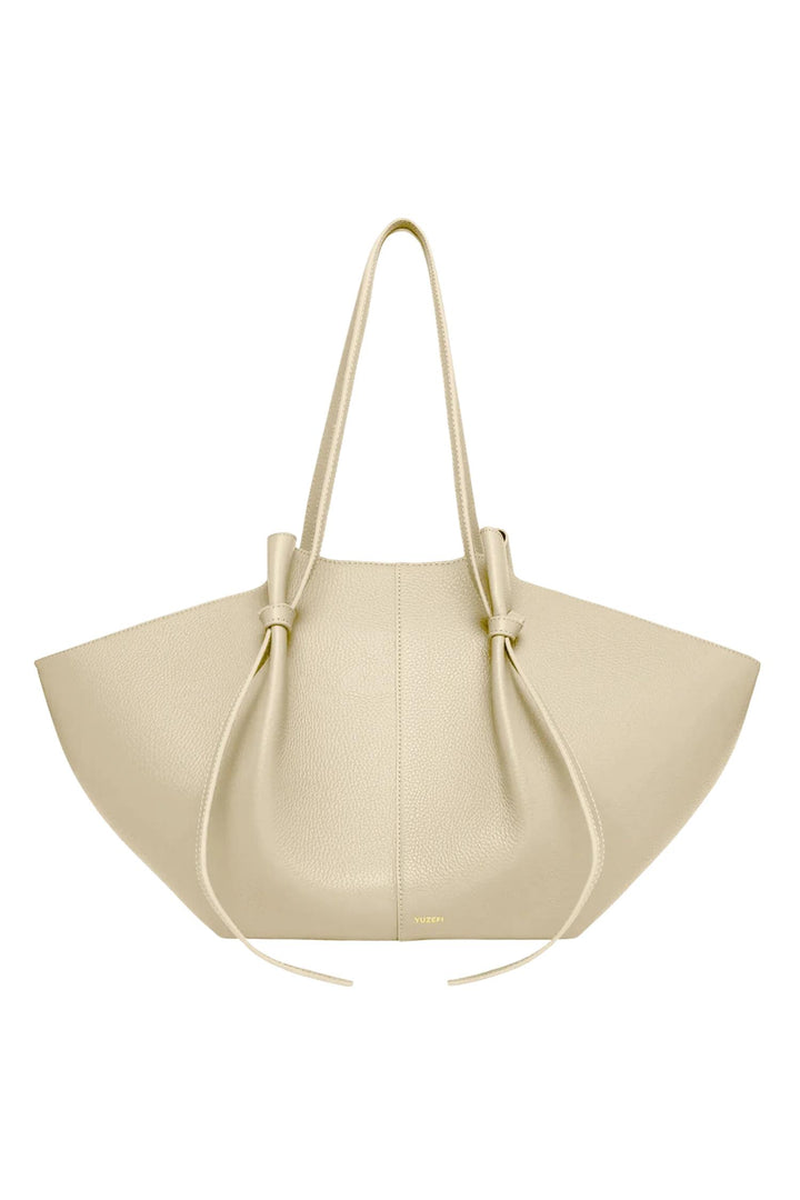 Large Mochi Pebble Grain Leather Angora