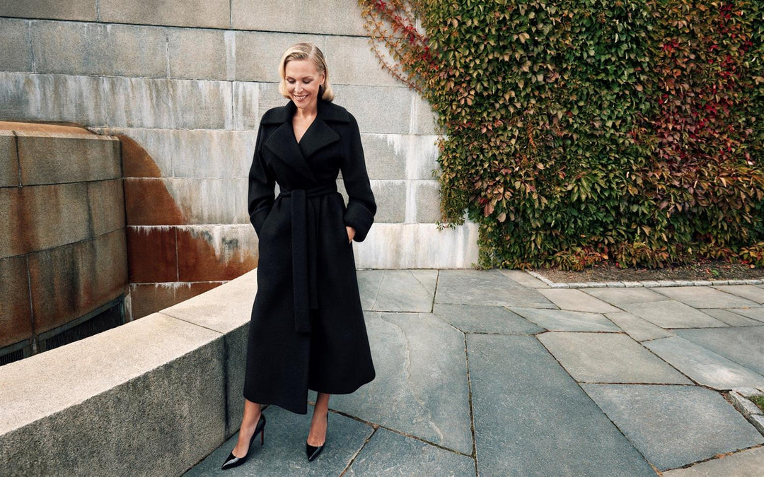 Wool Coat Long Black