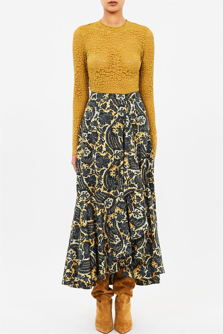 Sabina Faux Wrap Skirt Luna