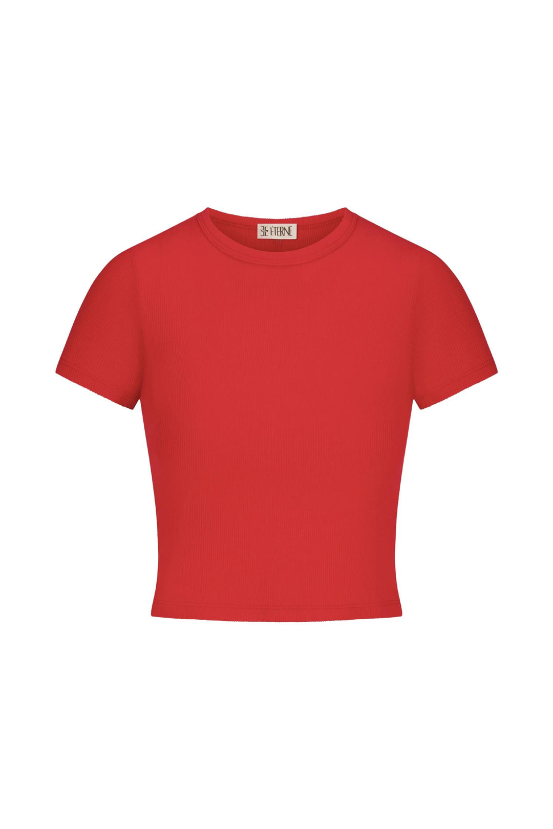 Butter Rib Short Sleeve Baby Tee Rouge