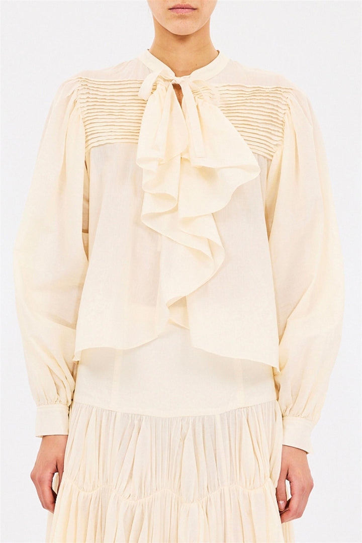 Riko Ruffle Blouse Cowire