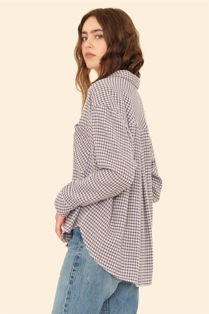Jordy Shirt Baby Blue Check