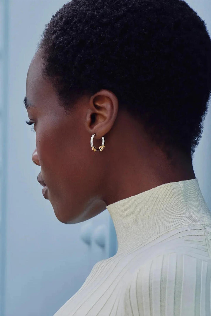 Lucy Williams Knot Small Hoop Earrings