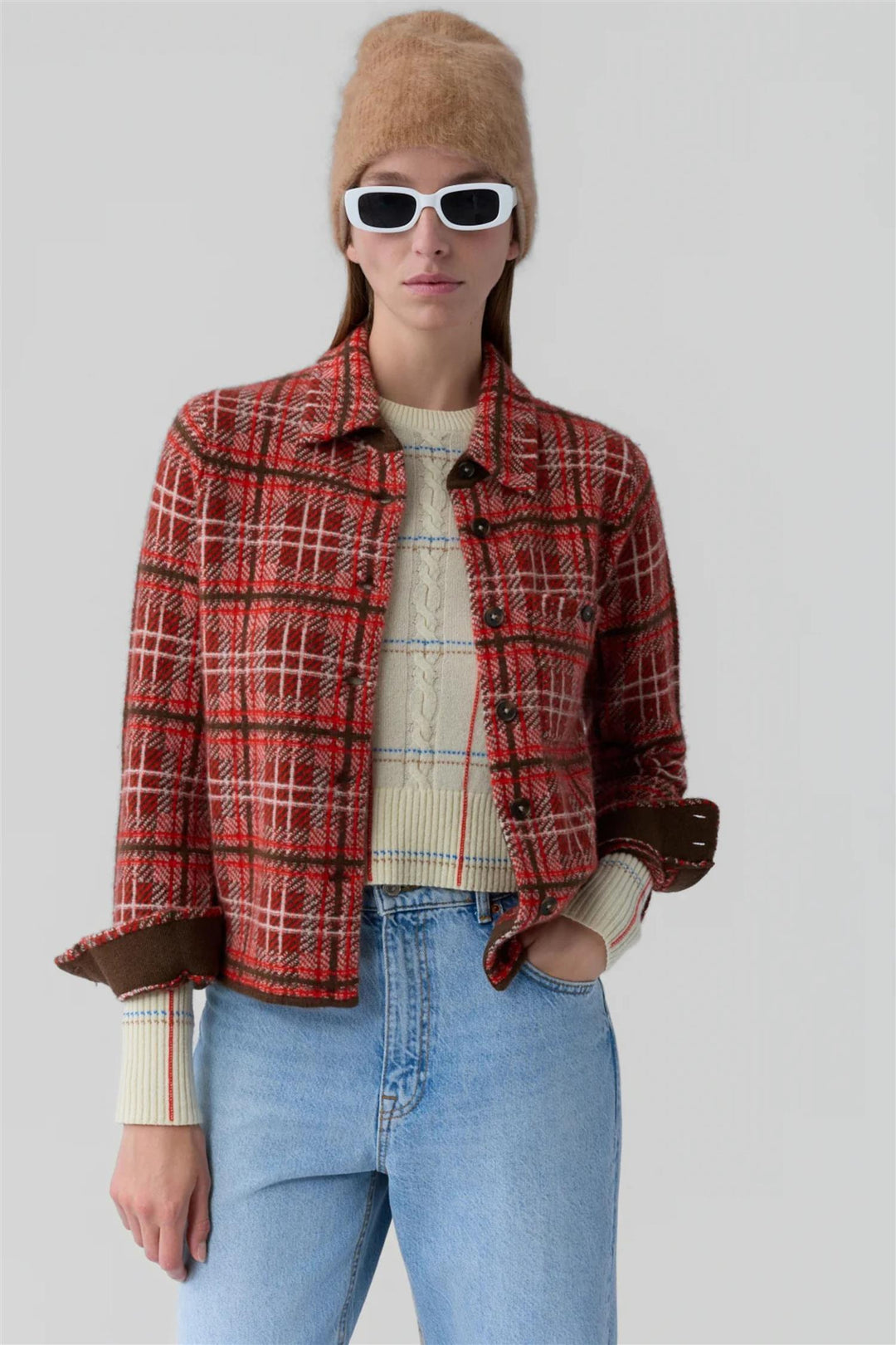 Dylan Plaid Shirt Chili Combo