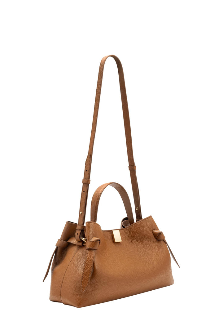 Gyoza Pebble Grain Leather Hazel