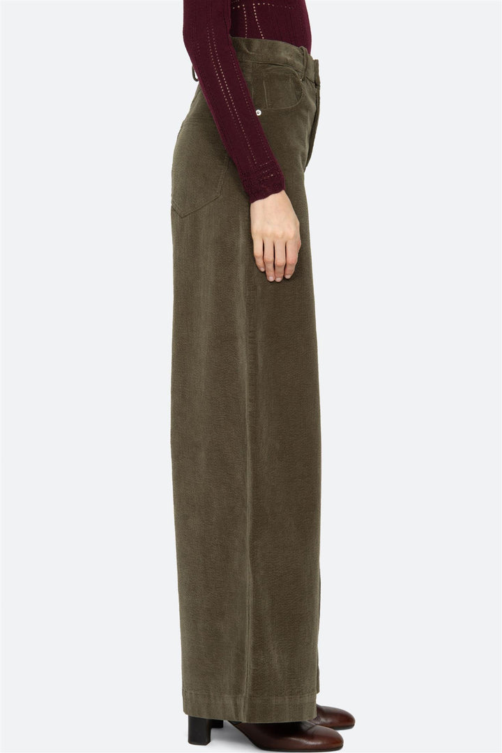 Carine Corduroy Trousers Green