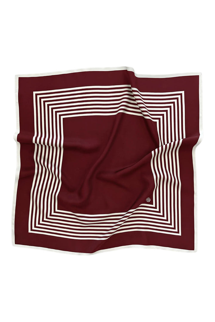 NO. 13 Scarf 65 cm. Wine Red