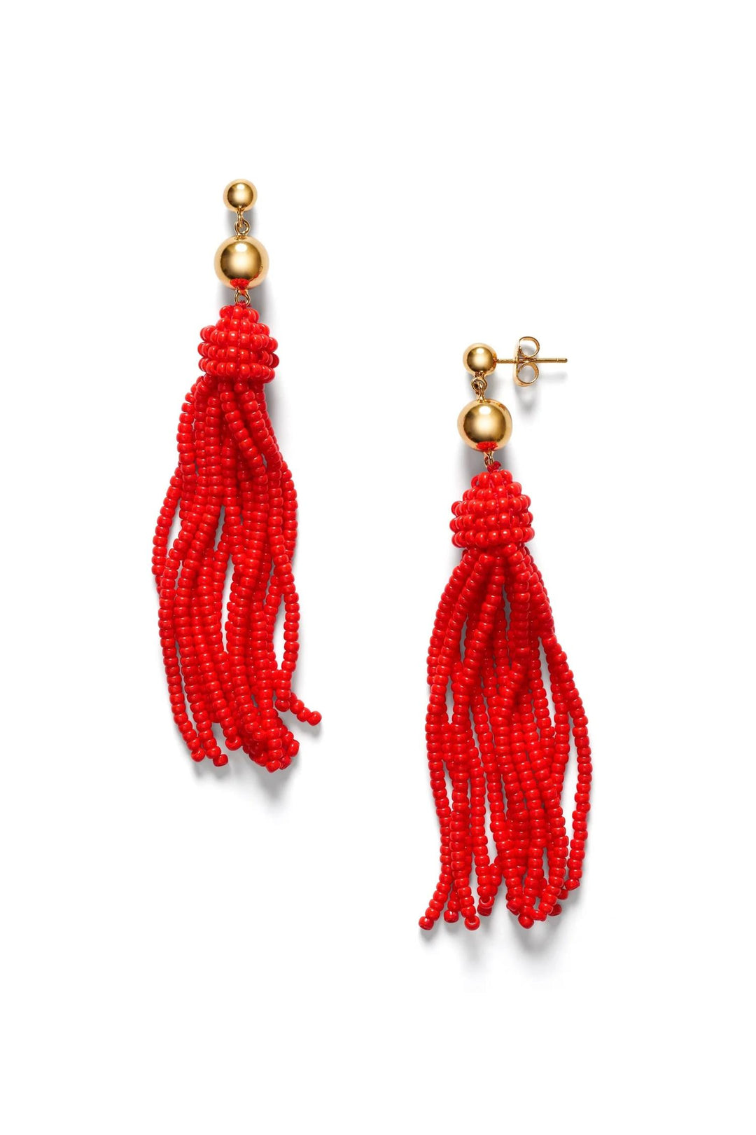 Tassel Fever Earrings Poppy Red