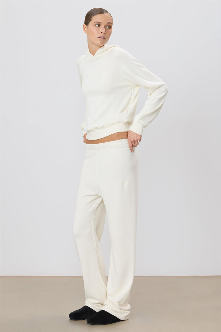 Straight Leg Sweatpant Cream