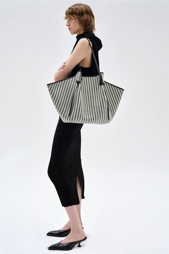 XL Mochi Striped Woven Canvas