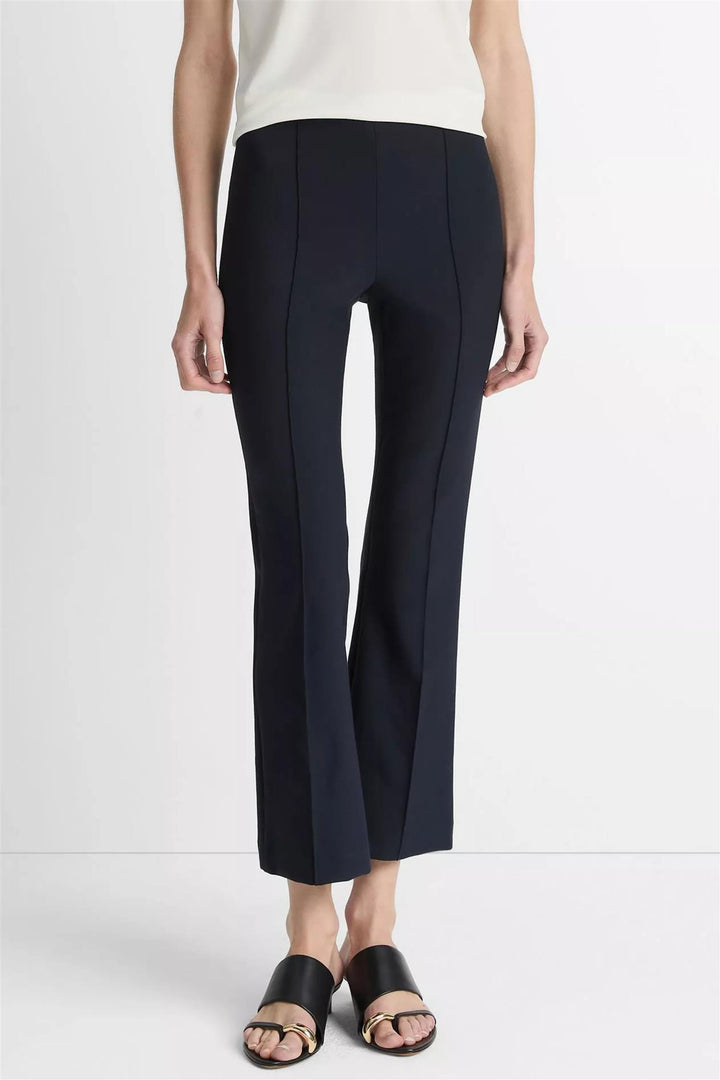 Niki Mid Rise Crop Flare Pant Coastal Blue