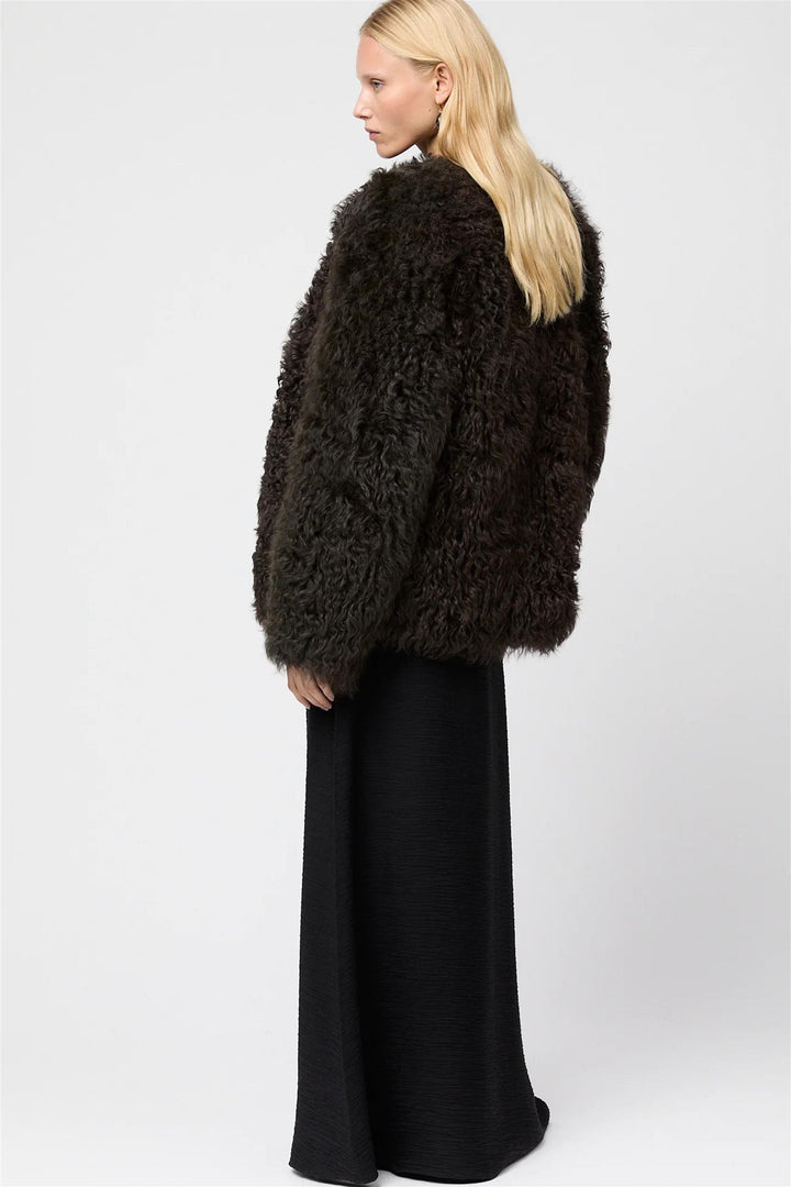 Como Shearling Jacket Chocolate