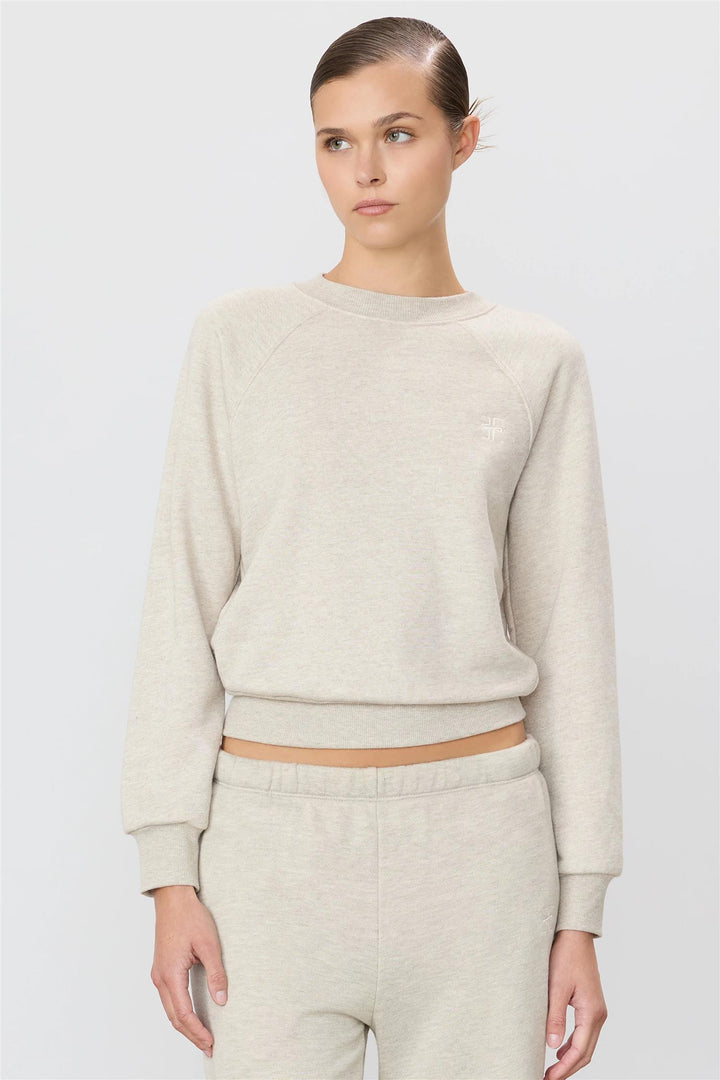 Shrunken Raglan Sweatshirt Heather Oatmeal