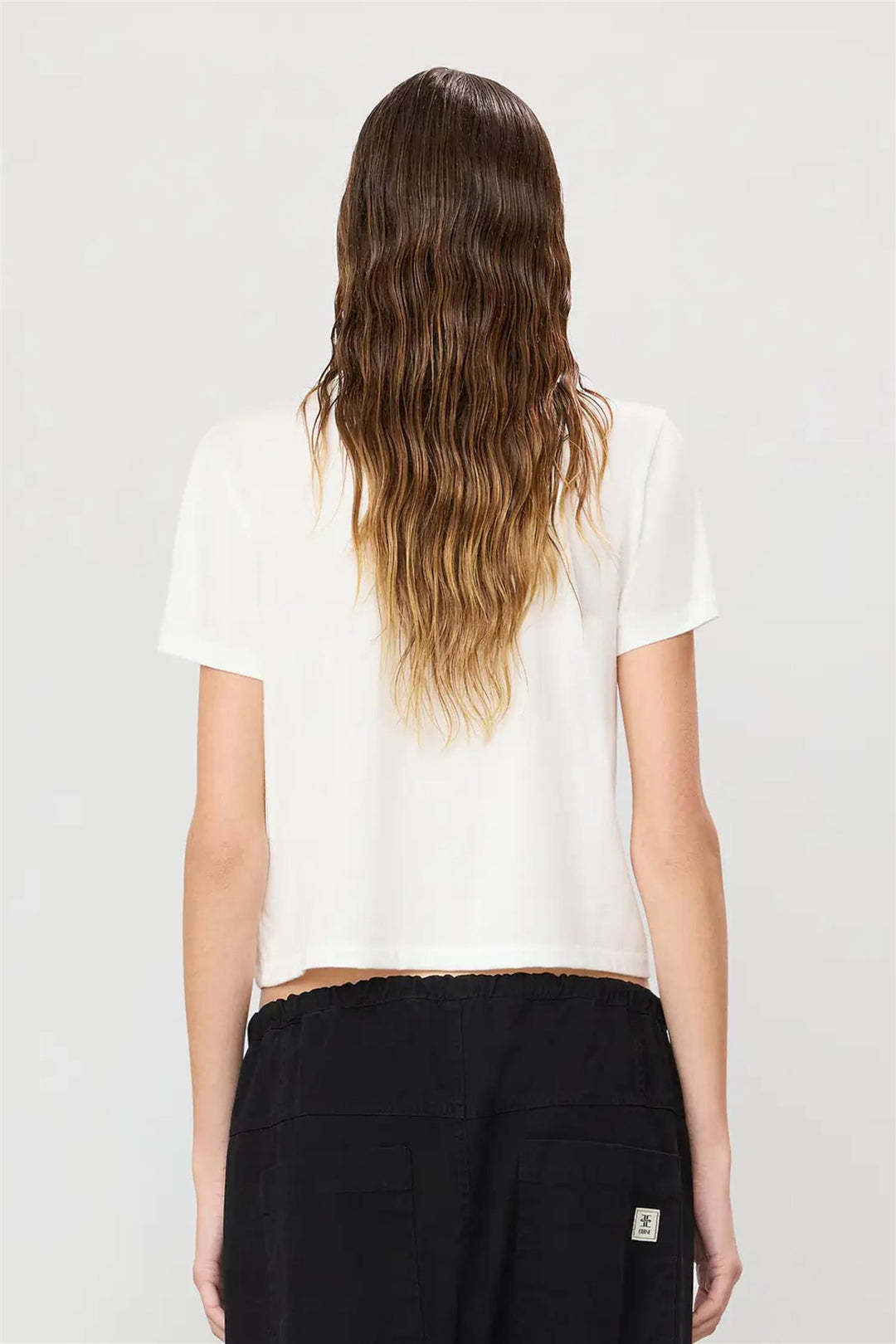 Short Sleeve Boxy Tee Ivory