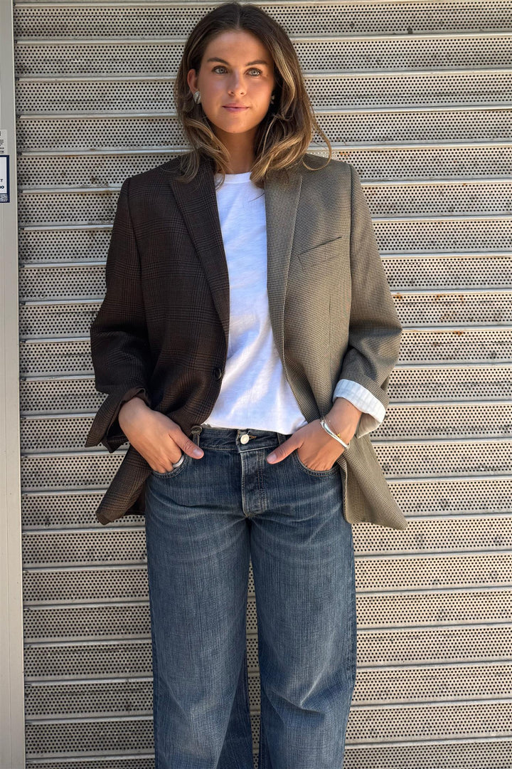 Contrast Blazer CB01 Brown Beige Size 36