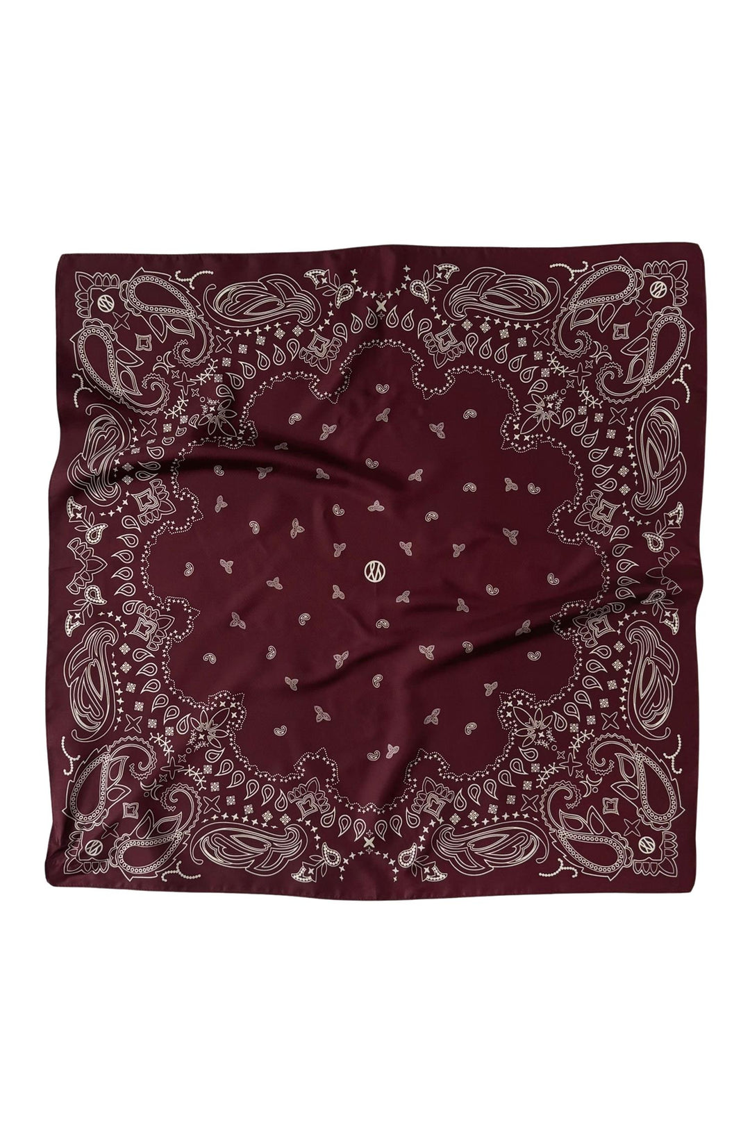 Paisley Scarf 65 cm. Wine Red