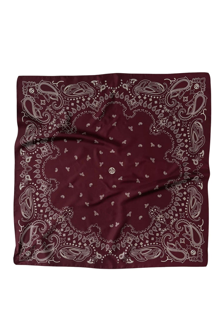 Paisley Scarf 65 cm. Wine Red