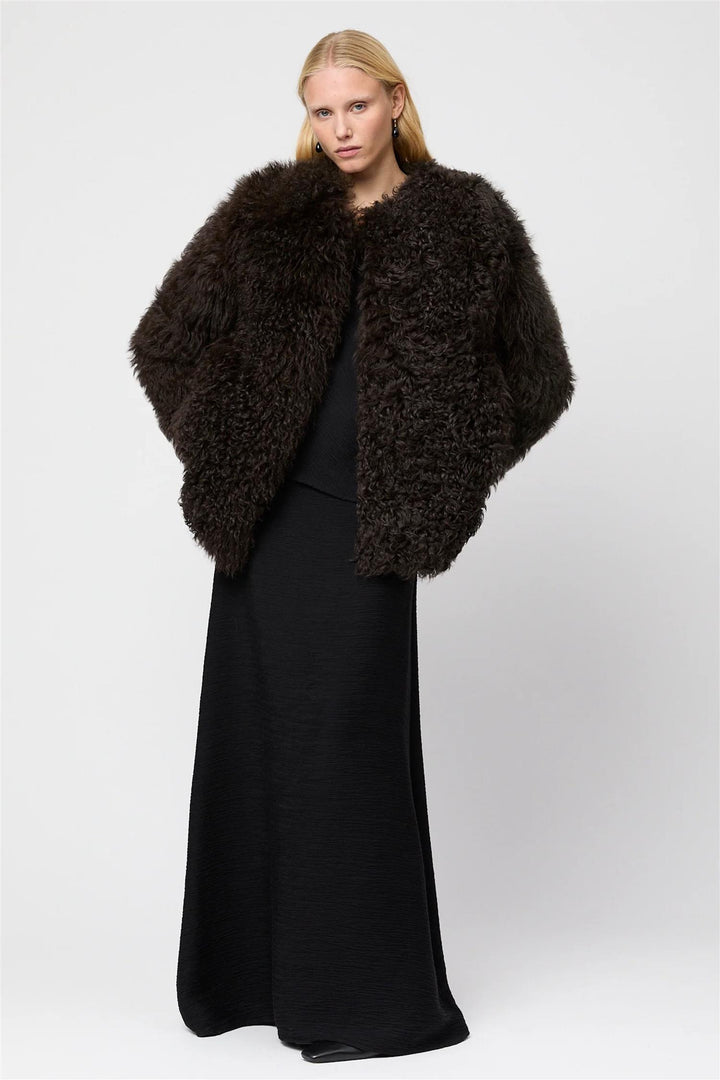 Como Shearling Jacket Chocolate