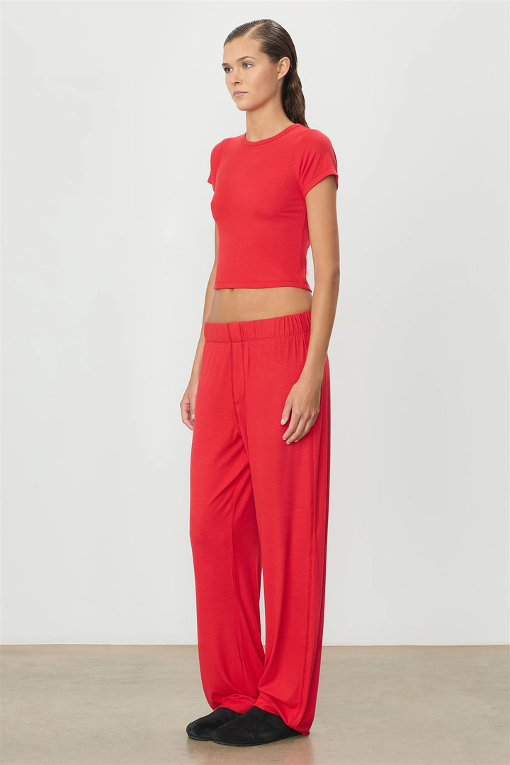 Butter Rib Lounge Pant Rouge