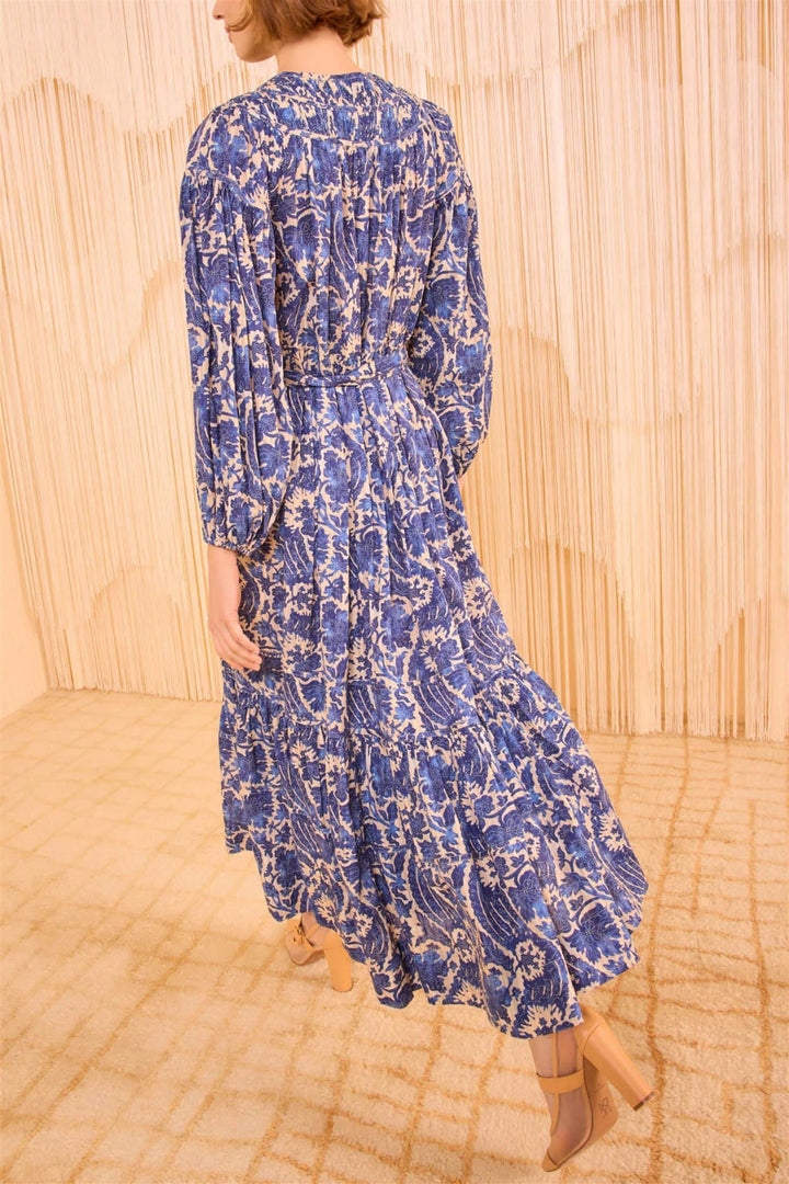 Seraphina Long Sleeve Dress Ocean